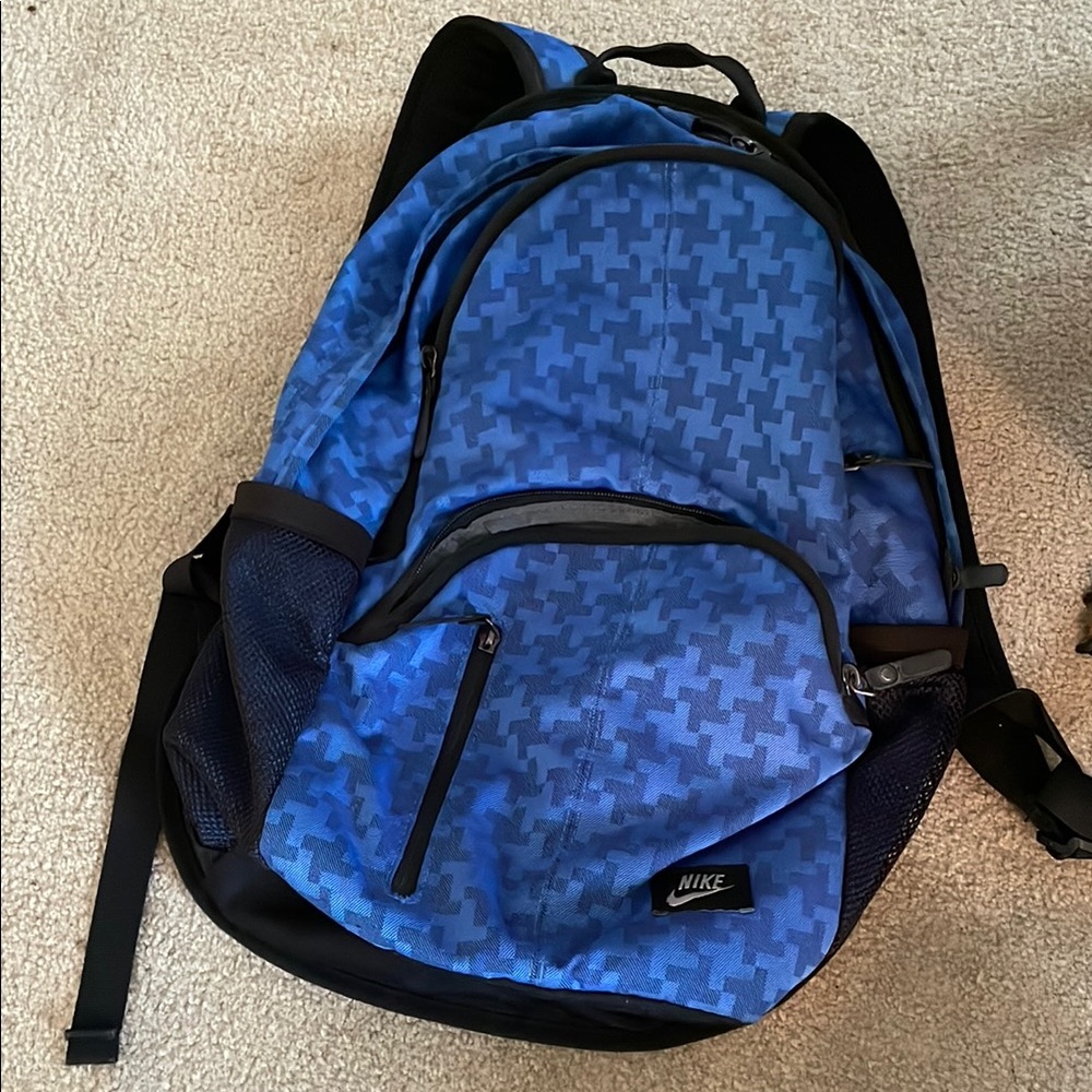 Nike Blue and Black Sporty Backpack